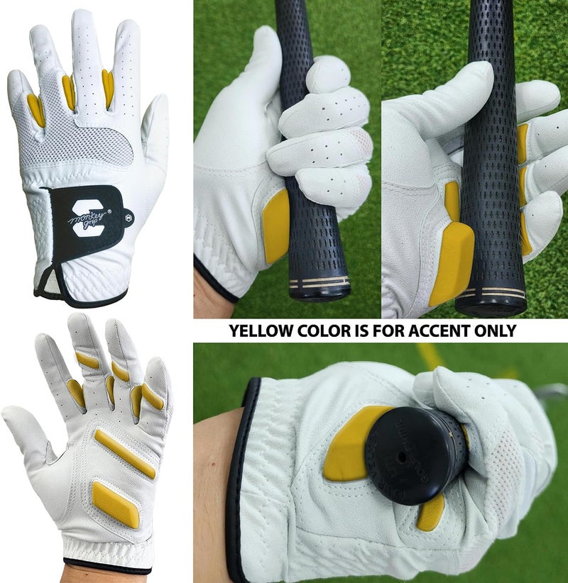 MONKEY GRIP Wedge Pad Golf Glove Premium Synthetic Nonslip Power Grip Good Grip Slice Killer No Twist Left Hand - Image 4